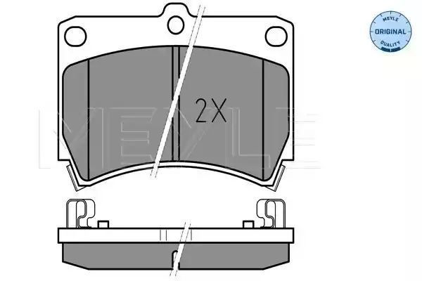 KLOCKI HAMULCOWE PRZÓD MAZDA 323 DEMIO 89- Z CZUJNIKIEM MEYLE 0252165415/W