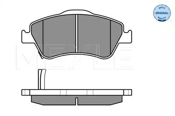 KLOCKI HAMULCOWE PRZÓD TOYOTA AURIS 07- Z CZUJNIKIEM MEYLE 0252412219/W