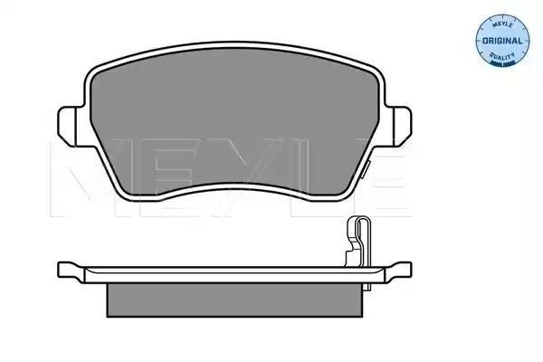 KLOCKI HAMULCOWE PRZÓD SUZUKI SWIFT 05-/AGILLA 07- SPLASH Z CZUJNIKIEM MEYLE 0252440317/W