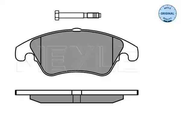 KLOCKI HAMULCOWE PRZÓD MERCEDES W204 07- W212 09- MEYLE 252431019
