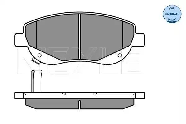 KLOCKI HAMULCOWE PRZÓD TOYOTA AVENSIS 09- Z CZUJNIKIEM MEYLE 0252494619/W
