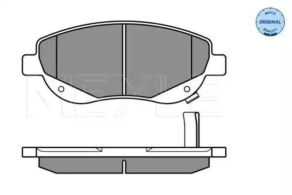 KLOCKI HAMULCOWE PRZÓD TOYOTA AVENSIS 09- Z CZUJNIKIEM MEYLE 0252494619/W