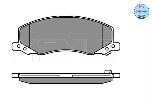 KLOCKI HAMULCOWE PRZÓD OPEL INSIGNIA 08- Z CZUJNIKIEM MEYLE 0252441817/W