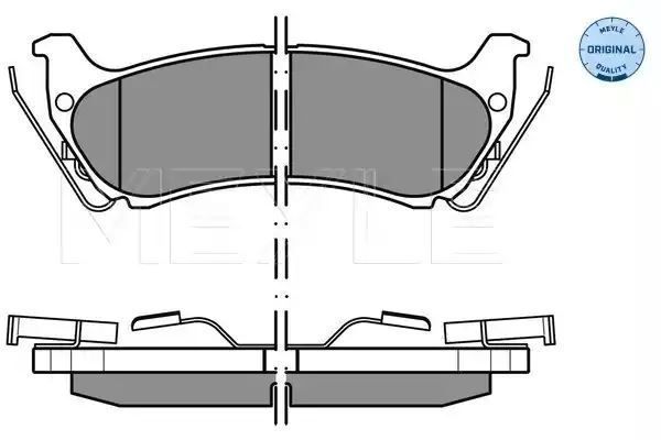 KLOCKI HAMULCOWE TYŁ MERCEDES W163 ML 98- Z CZUJNIKIEM MEYLE 0252319017/W