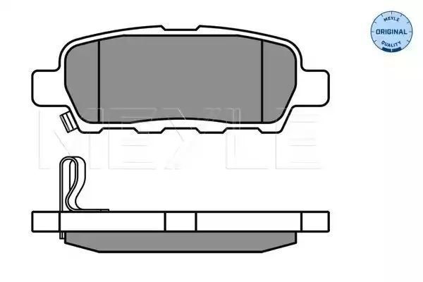 KLOCKI HAMULCOWE TYŁ NISSAN QASHQAI X-TRAIL CUBE 07- Z CZUJNIKIEM MEYLE 0252387114/W