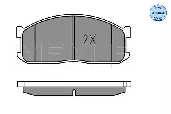 KLOCKI HAMULCOWE PRZÓD MAZDA E2000-E2200 84-03 Z CZUJNIKIEM MEYLE 0252000215/W