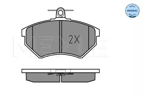 KLOCKI HAMULCOWE PRZÓD VW GOLF VENTO 1,6-2,8 90-95 MEYLE 0252136619/W