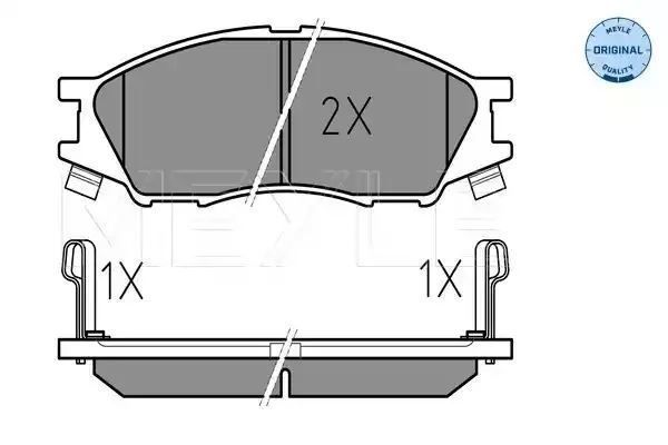 KLOCKI HAMULCOWE PRZÓD NISSAN ALMERA N16 02- Z CZUJNIK MEYLE 0252464815/W