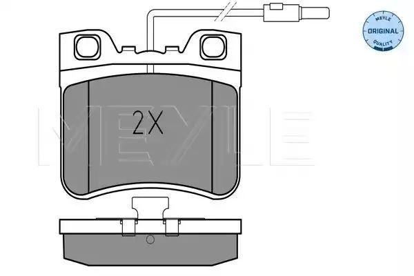 KLOCKI HAMULCOWE PRZÓD CITROEN AX 86-97 Z CZUJNIKIEM MEYLE 0252126717/W