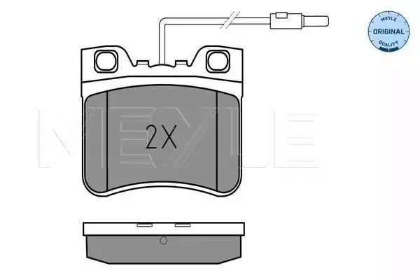 KLOCKI HAMULCOWE PRZÓD CITROEN AX 86-97 Z CZUJNIKIEM MEYLE 0252126717/W