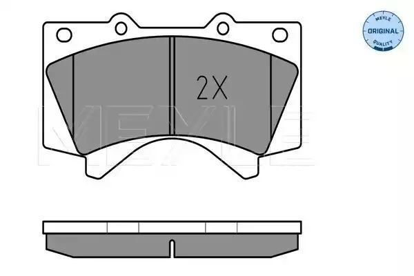 KLOCKI HAMULCOWE PRZÓD TOYOTA LANDCRUISER 4,5/4,7 08- Z CZUJNIKIEM MEYLE 0252438618/W