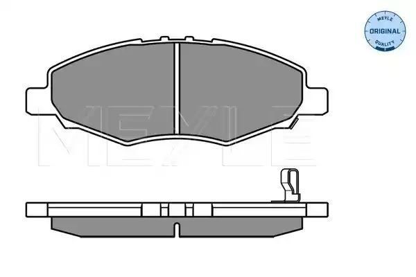 KLOCKI HAMULCOWE PRZÓD TOYOTA HI-LUX 2,5 D-4D 01-15 MEYLE 0252452316/W