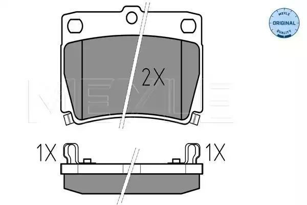 KLOCKI HAMULCOWE TYŁ MITSUBISHI PAJERO SPORT 4WD 98- Z CZUJNIKIEM MEYLE 0252359315/W