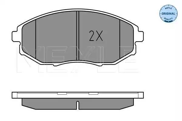 KLOCKI HAMULCOWE PRZÓD CHEVROLET EPICA 06- Z CZUJNIKIEM MEYLE 0252486417/W