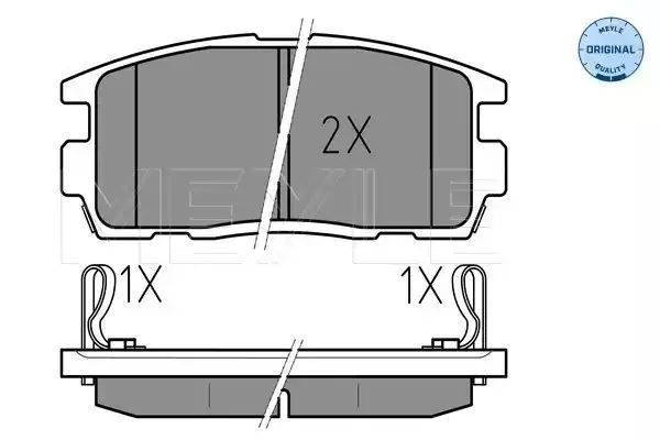 KLOCKI HAMULCOWE TYŁ OPEL ANTARA 06- Z CZUJNIKIEM MEYLE 0252449815/W