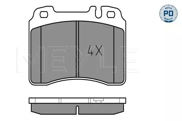 KLOCKI HAMULCOWE PRZÓD MERCEDES W124 200/500E 85-95 W201 82- MEYLE 0252115316/PD