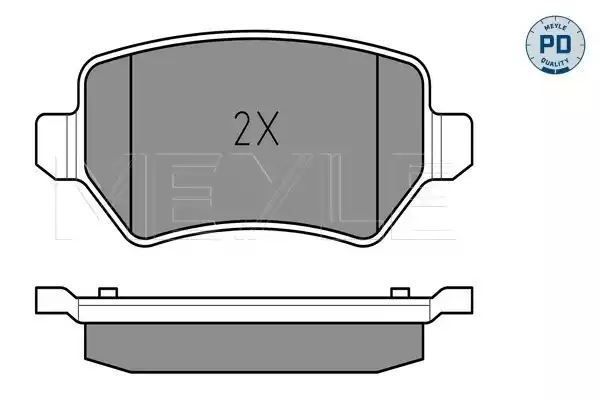 KLOCKI HAMULCOWE TYŁ OPEL ASTRA G ZAFIRA 97- ,SYSTEM: LUCAS GIRLING MEYLE 0252341715/PD
