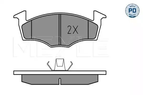 KLOCKI HAMULCOWE PRZÓD VW GOLF POLO VENTO 91-01 MEYLE 0252186619/PD