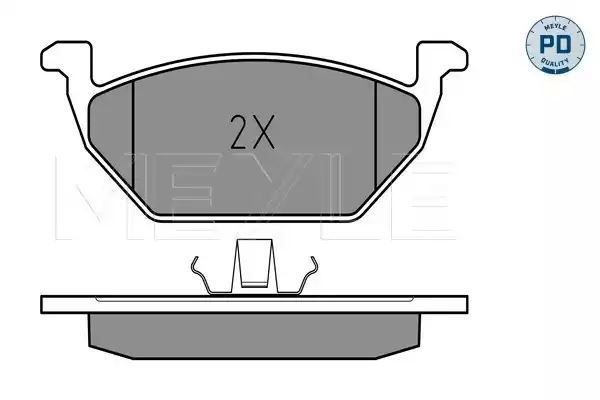 KLOCKI HAMULCOWE PRZÓD VW AUDI A3 96- BORA GOLF 4 98- Z CZUJNIKEM MEYLE 0252313119/PD