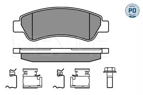 KLOCKI HAMULCOWE TYŁ PEUGEOT BOXER JUMPER 06- 2,2HDI MEYLE 0252446519/PD