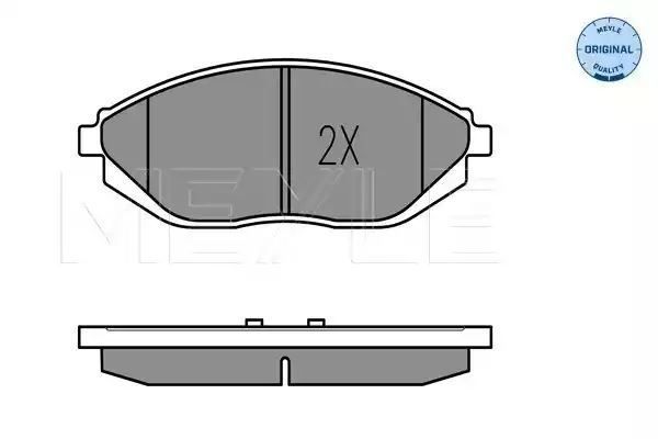 KLOCKI HAMULCOWE PRZÓD CHEVROLET SPARK 1,0/1,2 10- Z CZUJNIKIEM MEYLE 0252526817/W