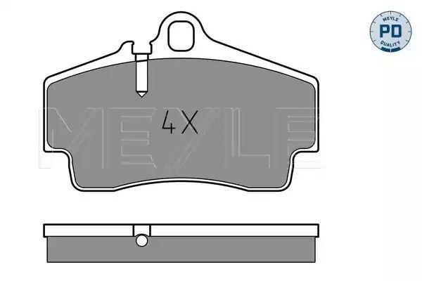KLOCKI HAMULCOWE TYŁ PORSCHE 911 (996) CARRERA 97-/CAYMAN 04- MEYLE 0252179216/PD