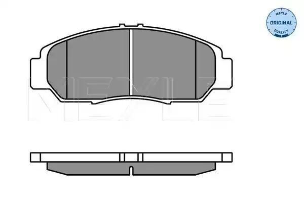 KLOCKI HAMULCOWE PRZÓD HONDA STREAM 01- Z CZUJNIKIEM MEYLE 0252372916/W