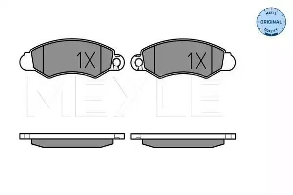 KLOCKI HAMULCOWE PRZÓD SUZUKI SWIFT 96- Z CZUJNIKIEM MEYLE 0252329614/W