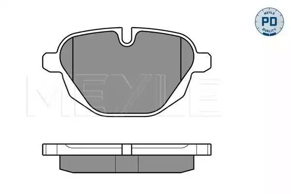 KLOCKI HAMULCOWE TYŁ BMW F10 F11 520-530 10-/F25 X3 10- MEYLE 0252456118/PD