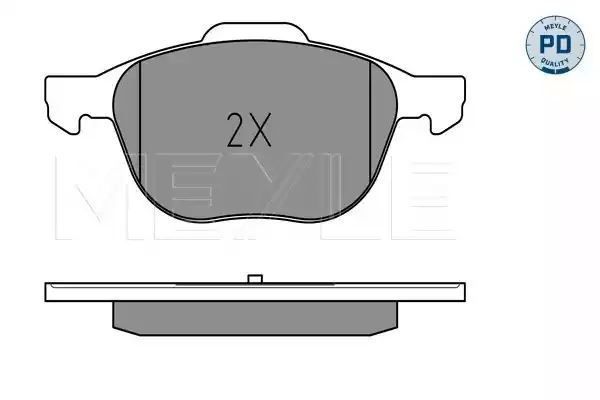 KLOCKI HAMULCOWE PRZÓD FORD FOCUS 04- 1,6-2,0/ C-MAX MEYLE 0252372318/PD