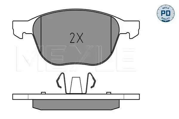KLOCKI HAMULCOWE PRZÓD FORD FOCUS 04- 1,6-2,0/ C-MAX MEYLE 0252372318/PD