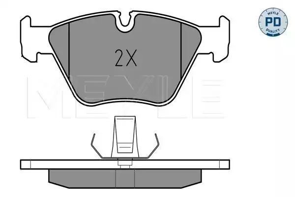 KLOCKI HAMULCOWE PRZÓD BMW E39 520-540 -10/96 MEYLE 0252167720/PD