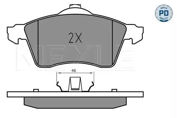 KLOCKI HAMULCOWE PRZÓD VW T4 1,9-2,5 TDI 90-03 MEYLE 0252188319/PD