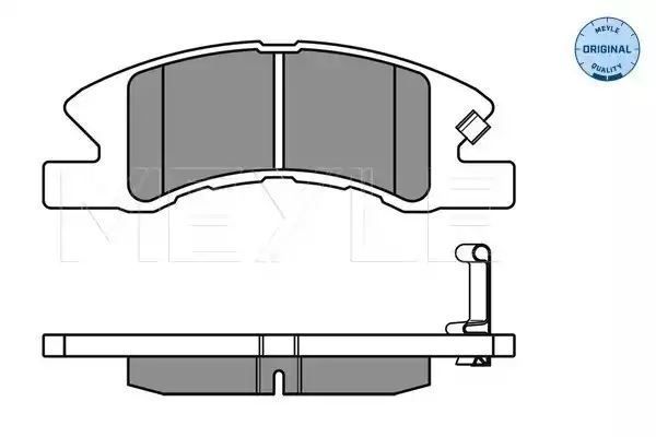 KLOCKI HAMULCOWE PRZÓD DAIHATSU CUORE VII 1,0 03- Z CZUJNIKIEM MEYLE 0252422914/W