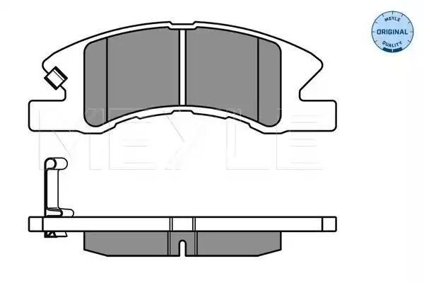 KLOCKI HAMULCOWE PRZÓD DAIHATSU CUORE VII 1,0 03- Z CZUJNIKIEM MEYLE 0252422914/W