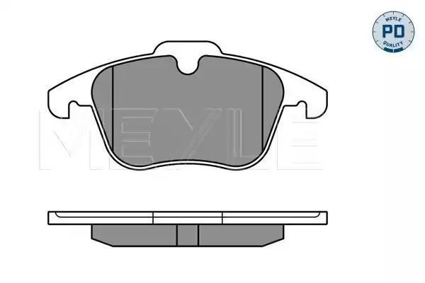 KLOCKI HAMULCOWE PRZÓD FORD MONDEO GALAXY V70 S80 06- MEYLE 0252412319/PD