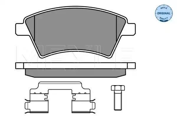 KLOCKI HAMULCOWE PRZÓD FIAT SEDICI 06- SUZUKI SX4 06- Z CZUJNIKIEM MEYLE 0252439116/W