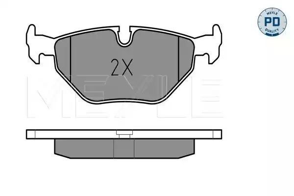 KLOCKI HAMULCOWE TYŁ BMW E36 316-328 09/90-2000 MEYLE 0252160717/PD