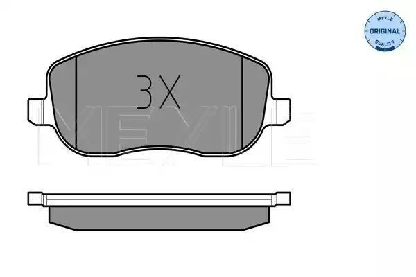 KLOCKI HAMULCOWE PRZÓD FIAT CROMA 1,9/2,4 JTD 05- Z CZUJNIKIEM MEYLE 0252429419/W