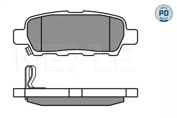 KLOCKI HAMULCOWE TYŁ NISSAN X-TRAIL MEYLE 0252387114/PD
