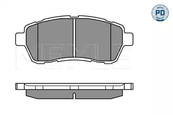 KLOCKI HAMULCOWE PRZÓD FORD FIESTA 08- MEYLE 0252428316/PD
