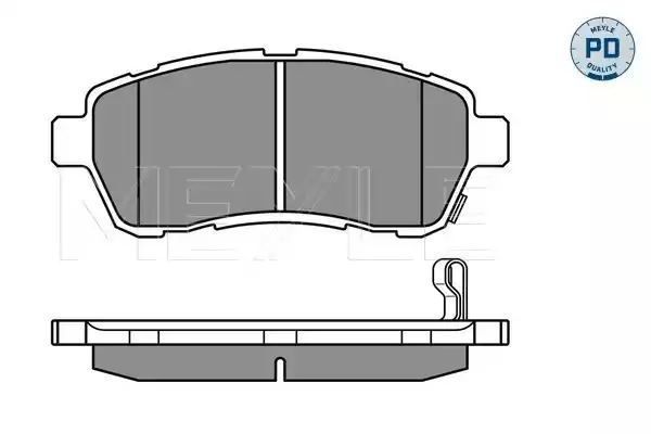 KLOCKI HAMULCOWE PRZÓD FORD FIESTA 08- MEYLE 0252428316/PD