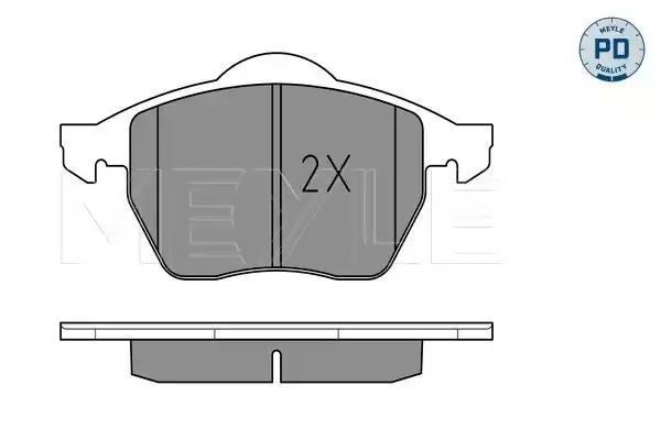 KLOCKI HAMULCOWE PRZÓD VW BORA GOLF POLO 1,8-2,8 97-10 MEYLE 0252339219/PD
