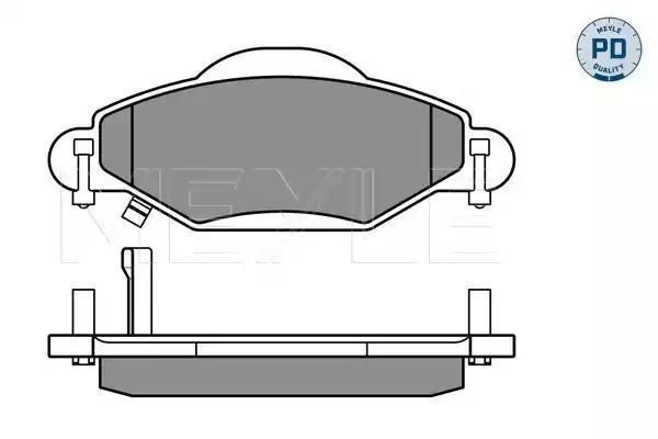 KLOCKI HAMULCOWE PRZÓD TOYOTA YARIS 01- SYSTEM BOSCH MEYLE 0252334017/PD