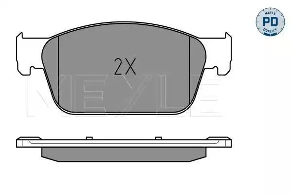 KLOCKI HAMULCOWE PRZÓD VW T5 03- MEYLE 0252462318/PD