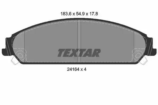Klocki hamulcowe przód Chrysler 300C 2,7-5,7 04- Textar 2416401