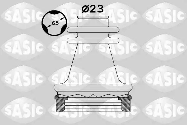 Osłona przegubu wewnętrznego Renault CLIO 98- 23x65x104 SASIC 4003472
