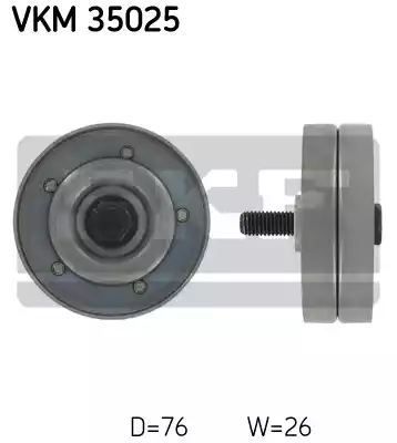 ROLKA PASKA WIELOROWK. OPEL 1,7DT/ SKF VKM35025