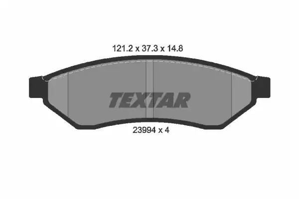 Klocki hamulcowe tył Chevrolet EVANDA 06- Textar 2399401
