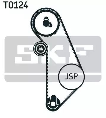 Zestaw rozrządu 1,6 1,8 GOLF 3 PASSAT POLO V SKF VKMA01009